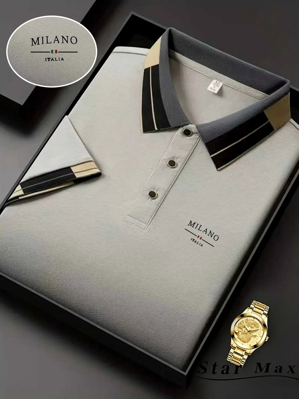 Polo de luxe pour homme à manches courtes avec broderie cheval, style milanais, t-shirt décontracté d'été, vêtements de marque pour homme d'affaires