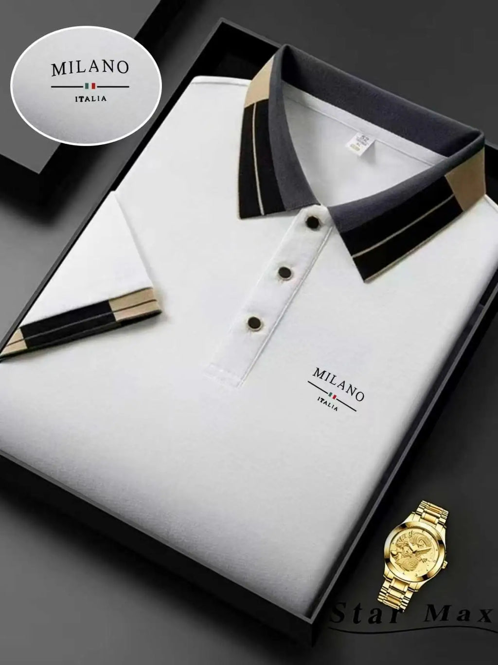 Polo de luxe pour homme à manches courtes avec broderie cheval, style milanais, t-shirt décontracté d'été, vêtements de marque pour homme d'affaires