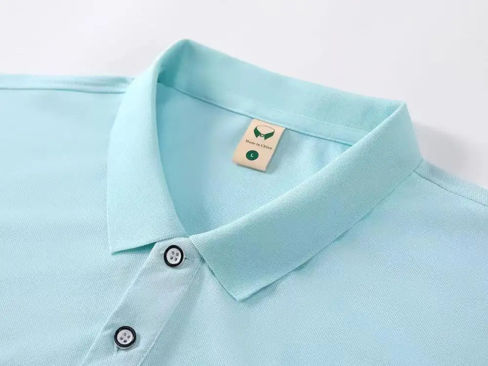 Polo brodé pour homme, collection été 2026, haut de gamme, confortable, à manches courtes, idéal pour le golf
