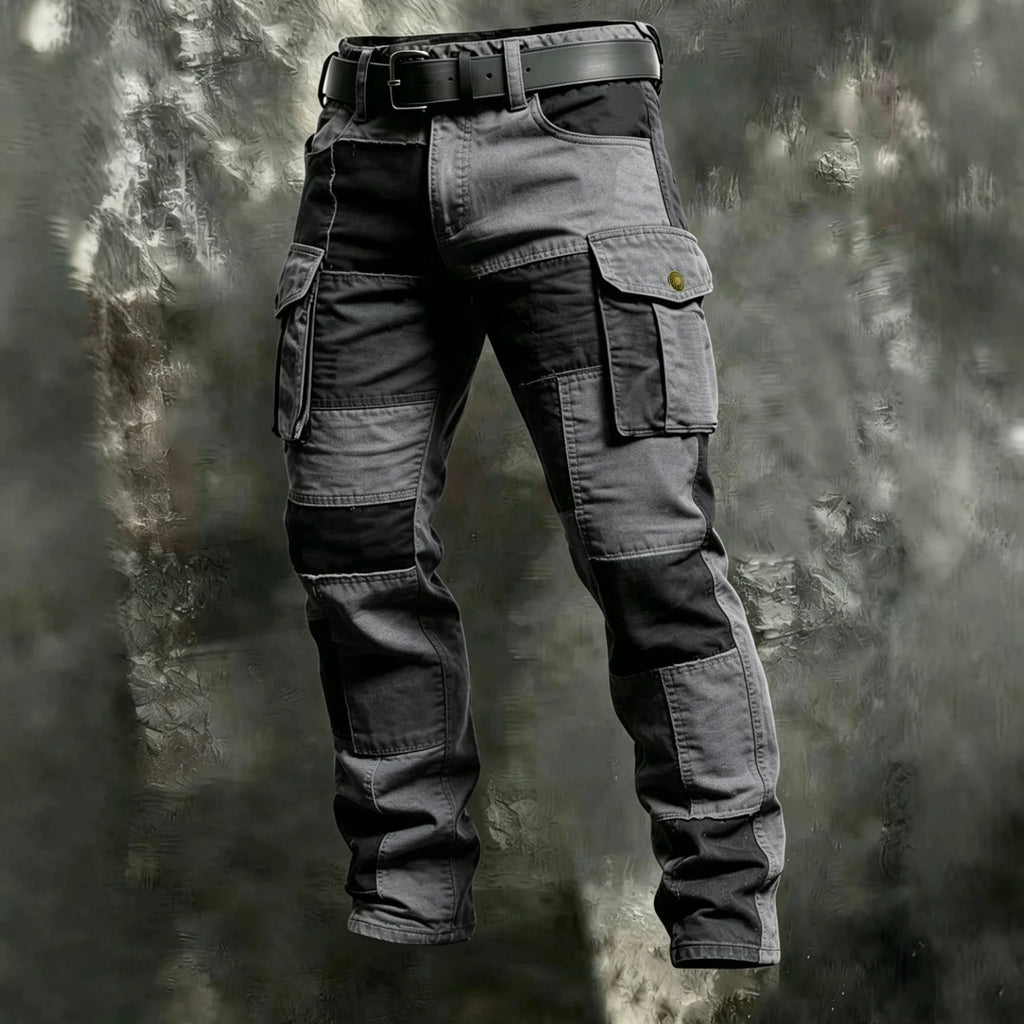 Nouveau pantalon cargo en coton pour homme, kaki, décontracté, tactique, multi-poches, noir, gris clair, pantalon de travail