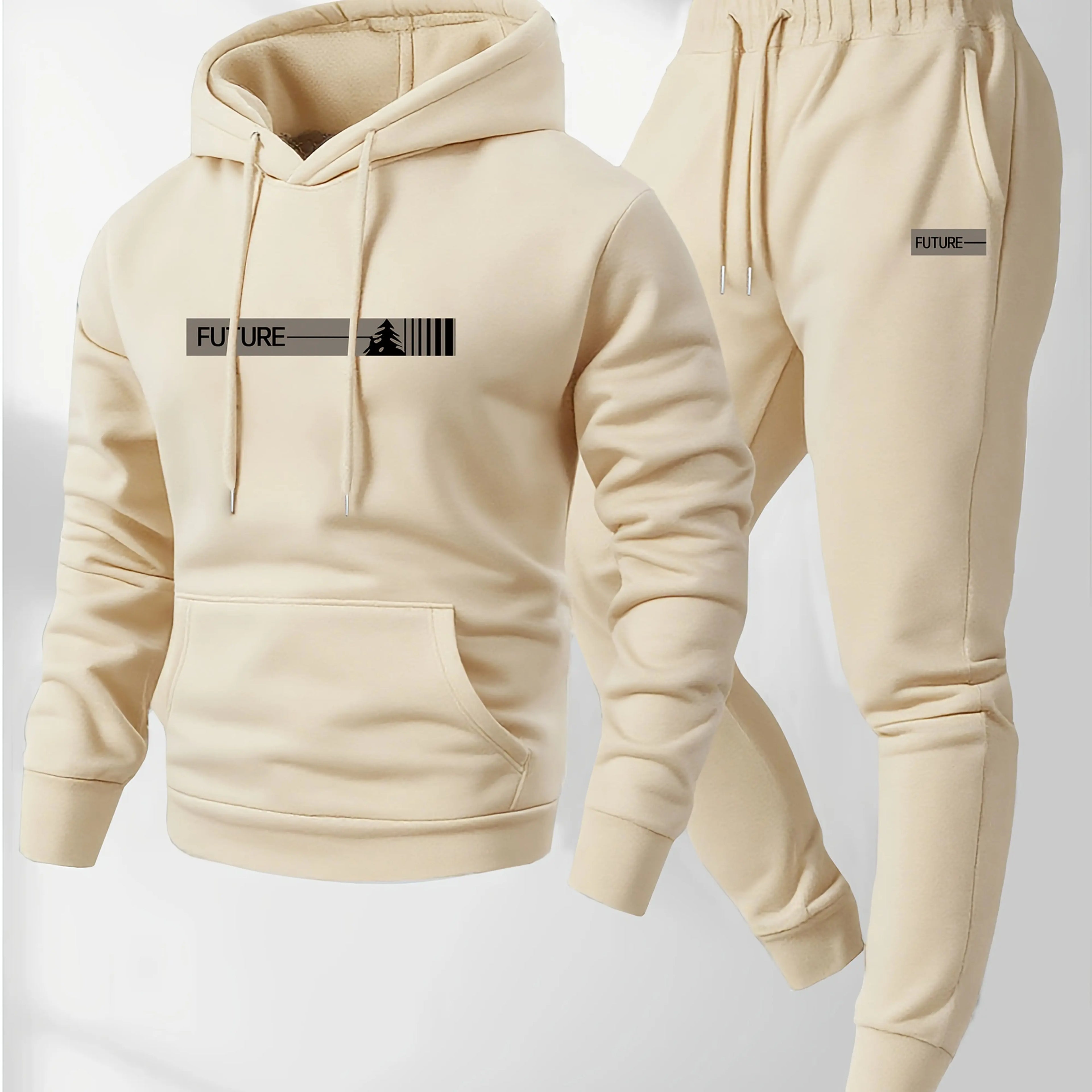 Ensemble chemise de sport et pantalon de sport à capuche, deux pièces, décontracté, à manches longues, adapté à porter en automne, nouvelle collection 2026