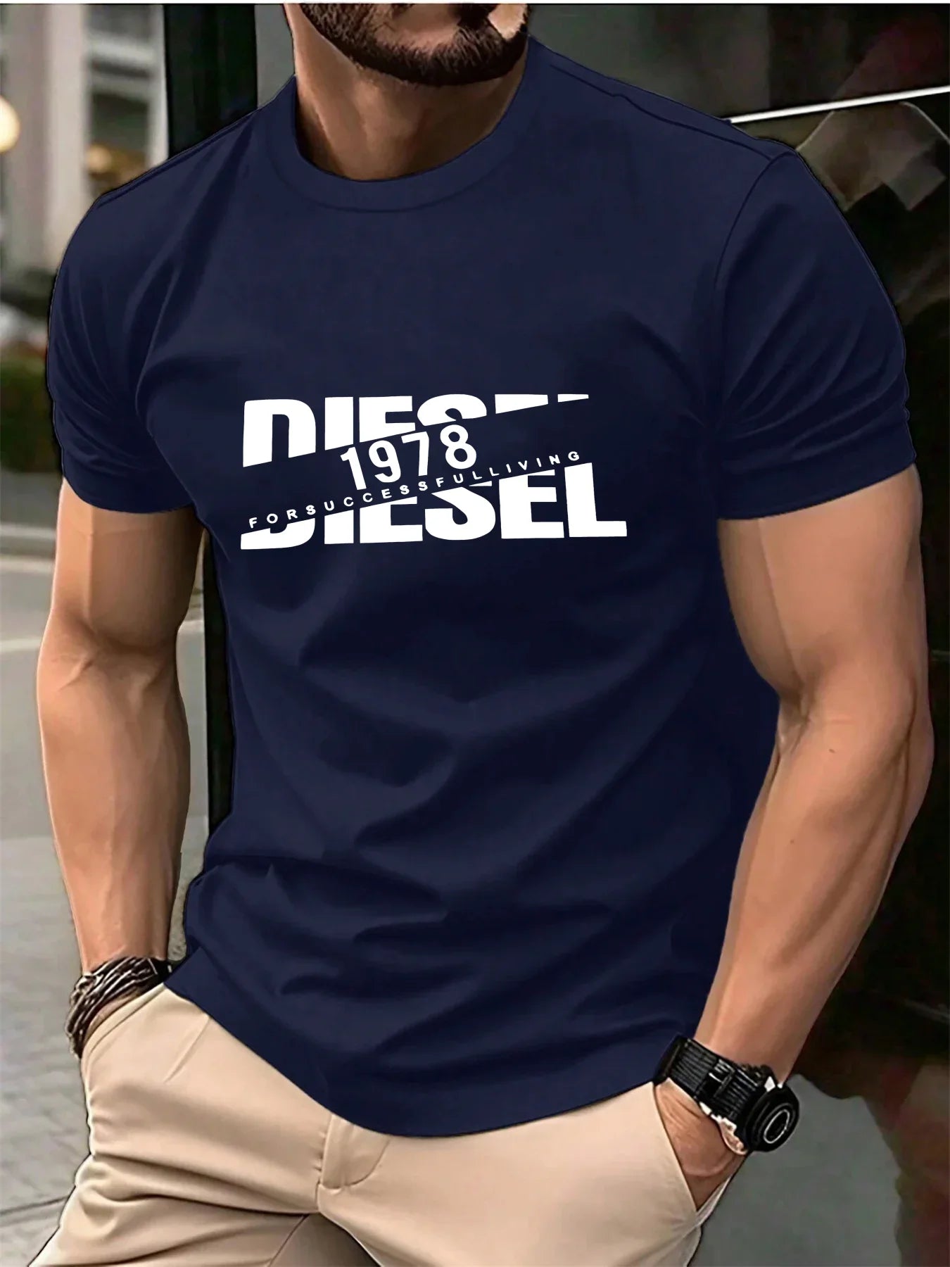 Nouveau T-shirt Homme Tendance 2026 Léger Respirant Confortable pour l'Été Décontracté Sport Fitness Multi-usages