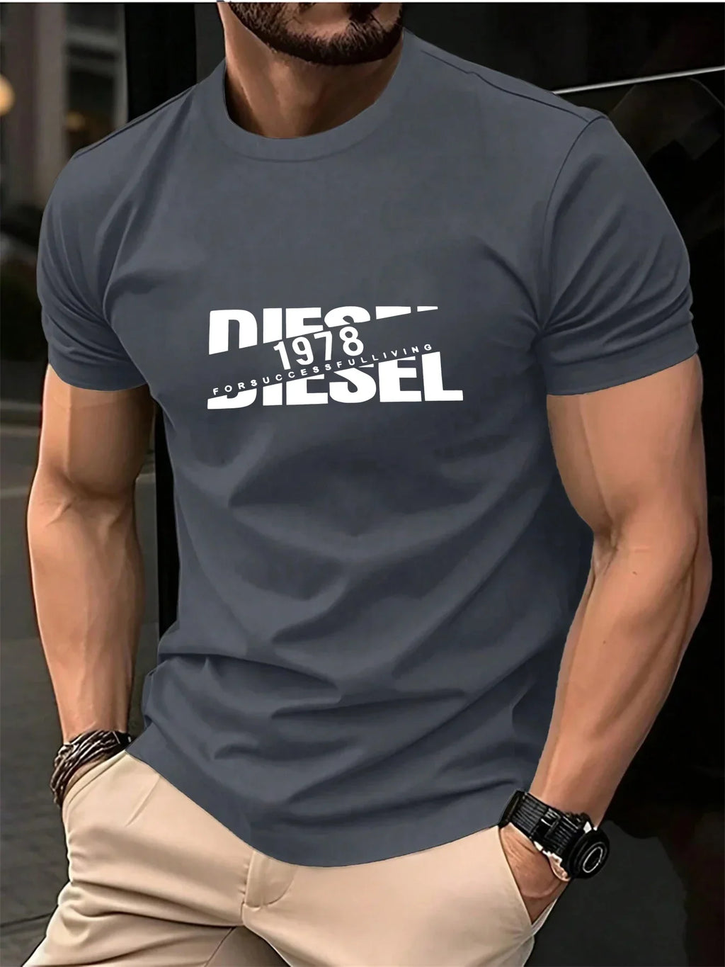 Nouveau T-shirt Homme Tendance 2026 Léger Respirant Confortable pour l'Été Décontracté Sport Fitness Multi-usages