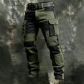 Nouveau pantalon cargo en coton pour homme, kaki, décontracté, tactique, multi-poches, noir, gris clair, pantalon de travail