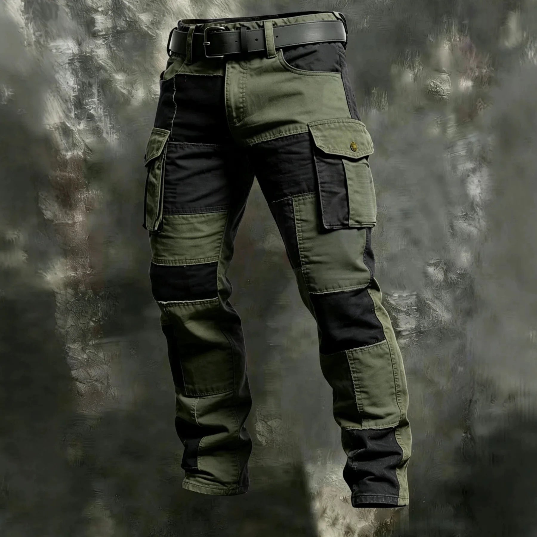 Nouveau pantalon cargo en coton pour homme, kaki, décontracté, tactique, multi-poches, noir, gris clair, pantalon de travail