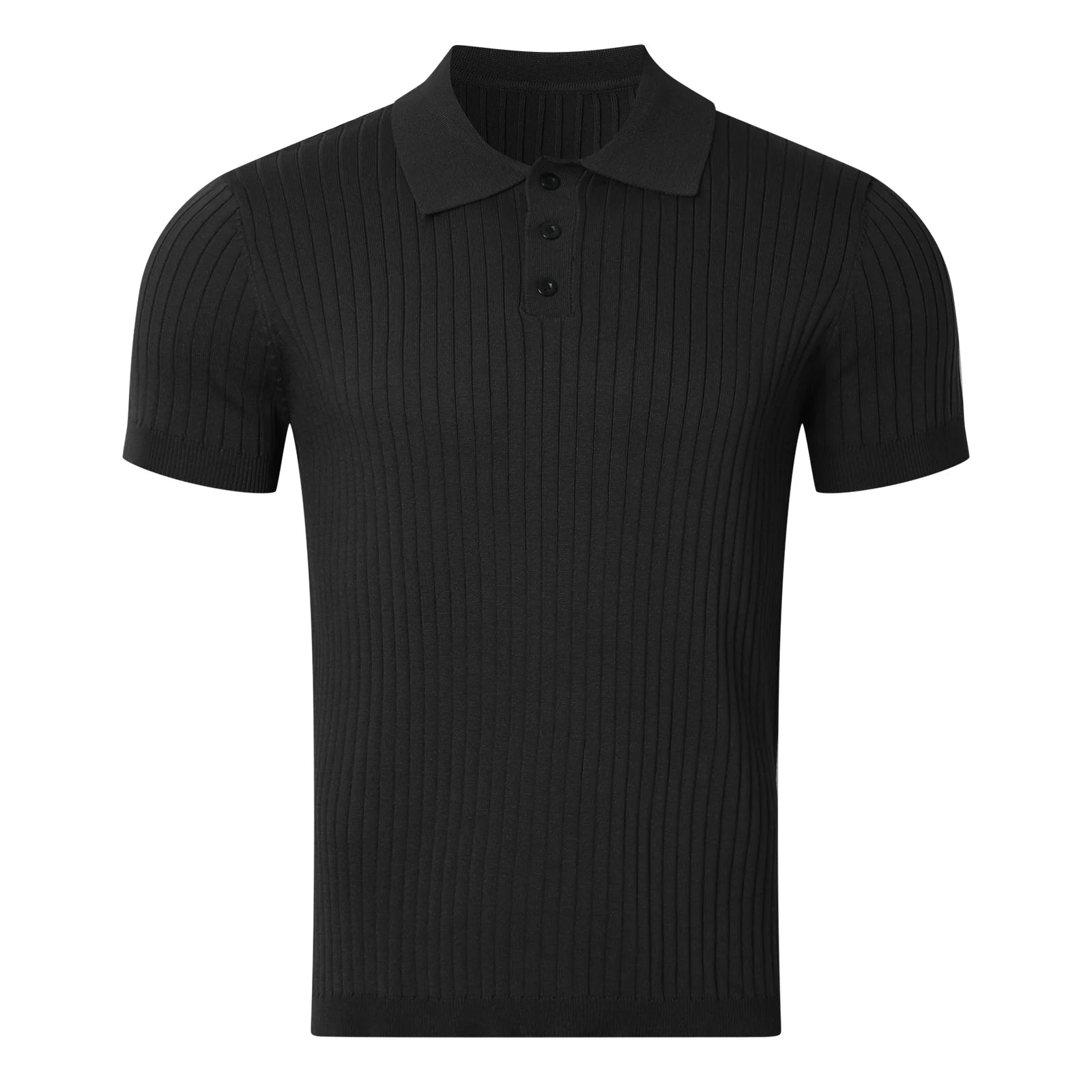 Vêtements d'été pour hommes rétro tricot revers rayé Polo couleur unie à manches courtes mode léger luxe populaire tricots M-3XL