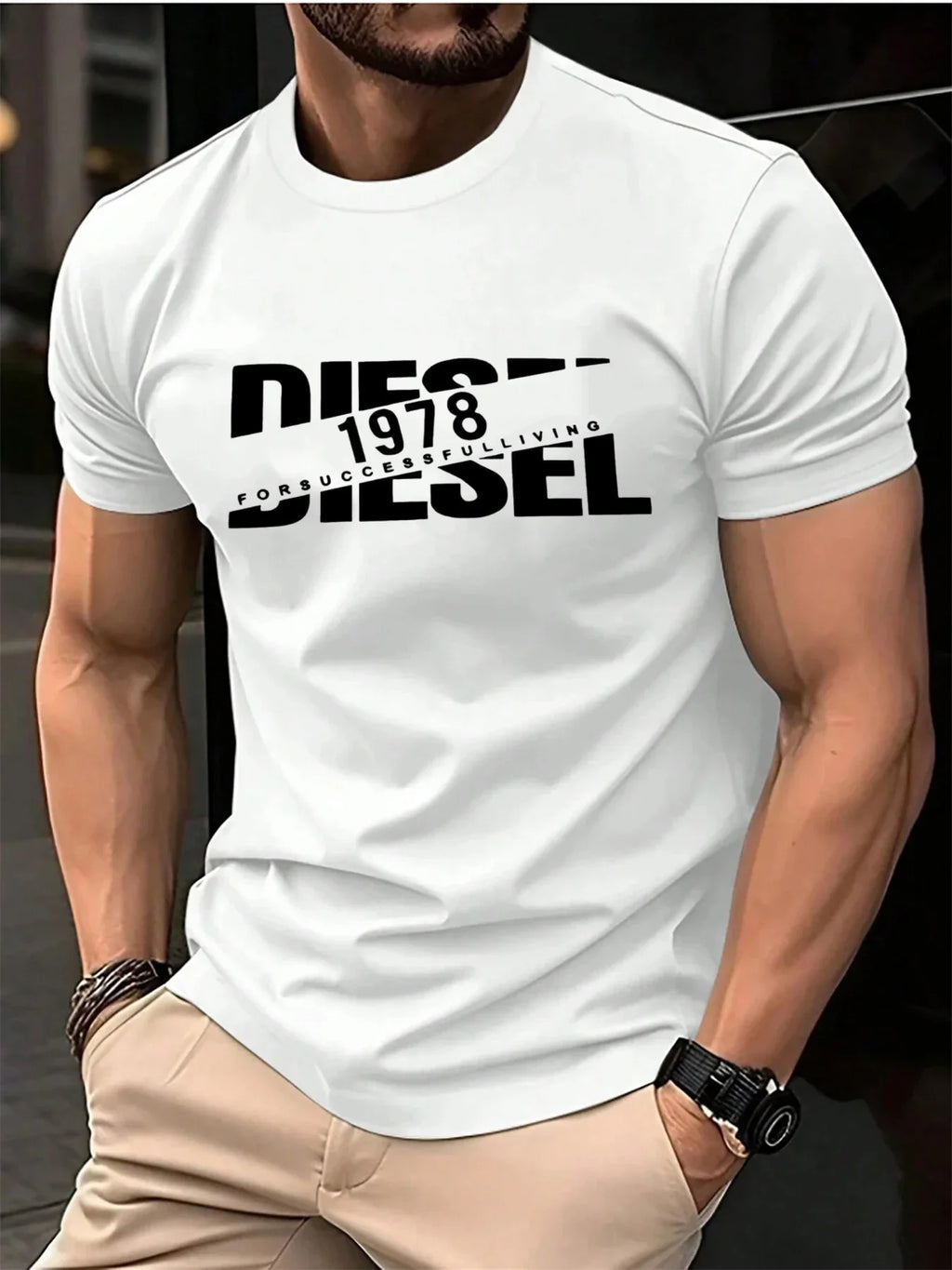 Nouveau T-shirt Homme Tendance 2026 Léger Respirant Confortable pour l'Été Décontracté Sport Fitness Multi-usages
