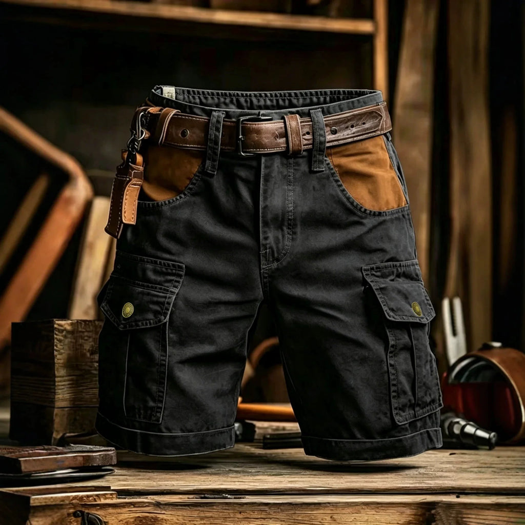 Nouveauté 2026 Shorts cargo pour homme, style sport décontracté, bermuda, grande taille, en coton, coupe droite, pour le golf, la course et la gym
