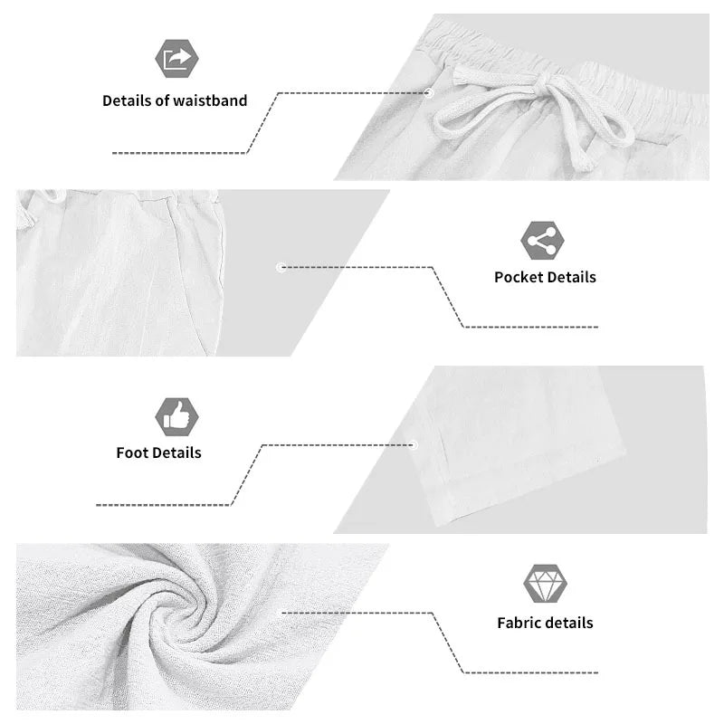 Costume décontracté en lin pour hommes, chemise Henley ample à capuche, pantalon à manches longues, automne transfrontalier