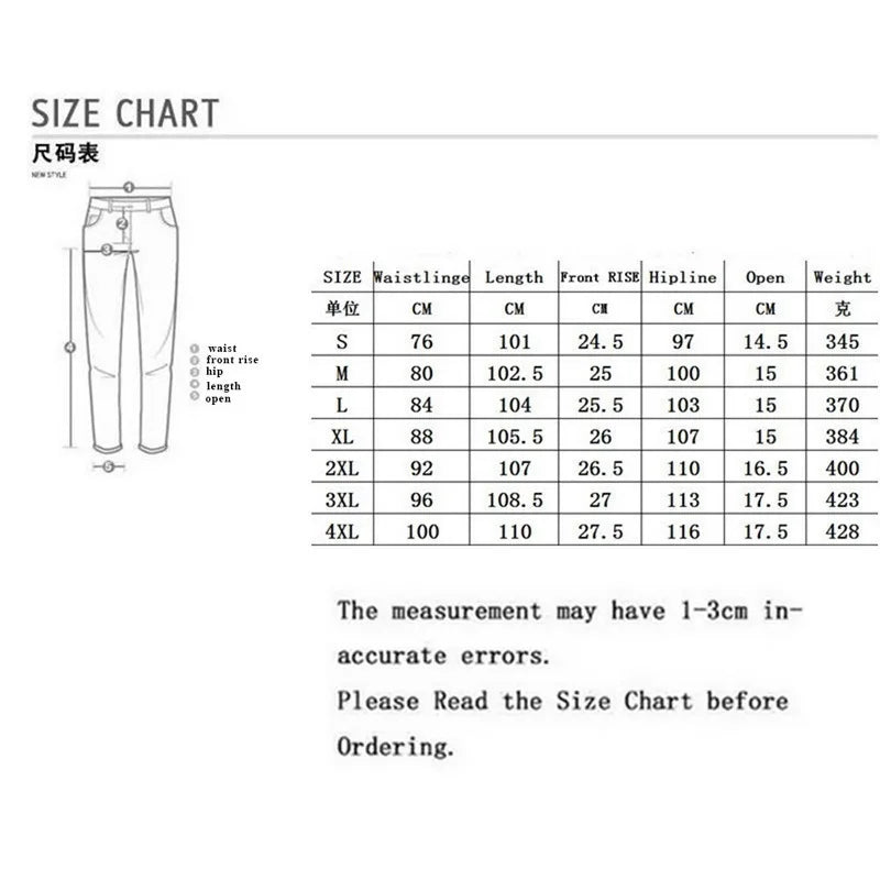 Jeans Cargo Homme 2026 – Pantalon en Denim Uni Multi-Poches Taille Moyenne – Grande Taille – Tendance Décontractée pour Usage Quotidien